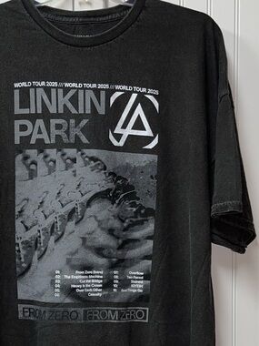 Linkin Park 2025 Concert Tour Shirt XXXL Heavyweight New